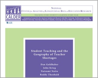 Student Teaching and the Geography of Teacher Shortages