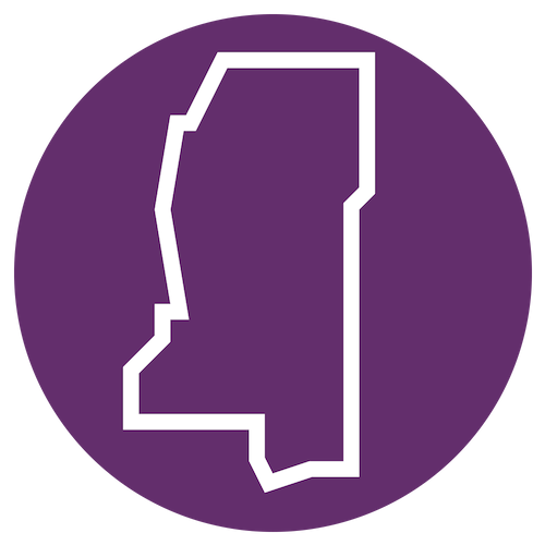 Mississippi map icon
