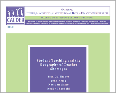 Student Teaching and the Geography of Teacher Shortages</p>
<p>