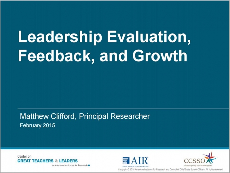 Leadership Evaluation, Feedback, and Growth