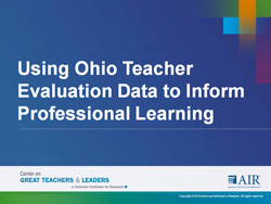 Using Evaluation Data to Inform Professional Learning PowerPoint