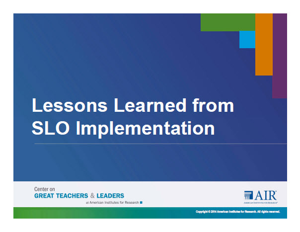 Lessons Learned from SLO Implementation